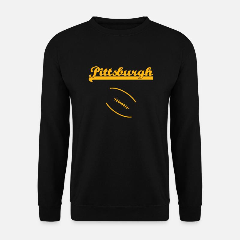 Pittsburgh + Logo - Unisex Pullover - Schwarz