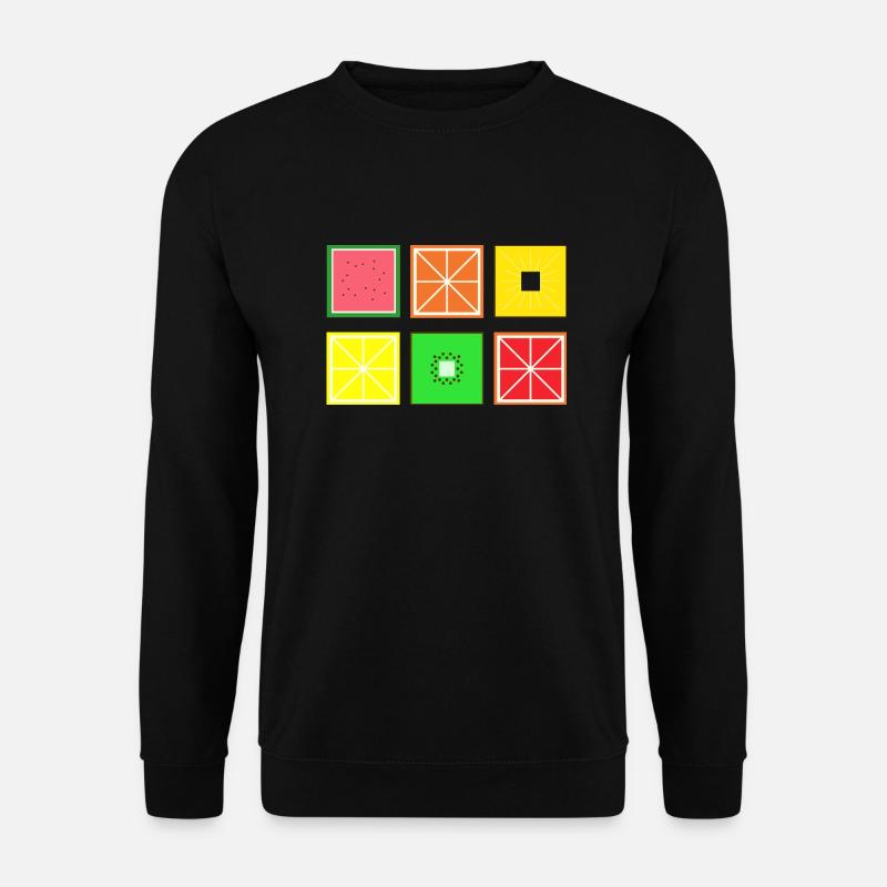 DIGITAL - FRUIT fruit Pixel - Sweat-shirt Unisexe - noir