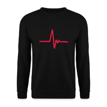 EKG - Unisex Pullover - Schwarz - Vorne - Alina (178cm) & Michal (187cm)