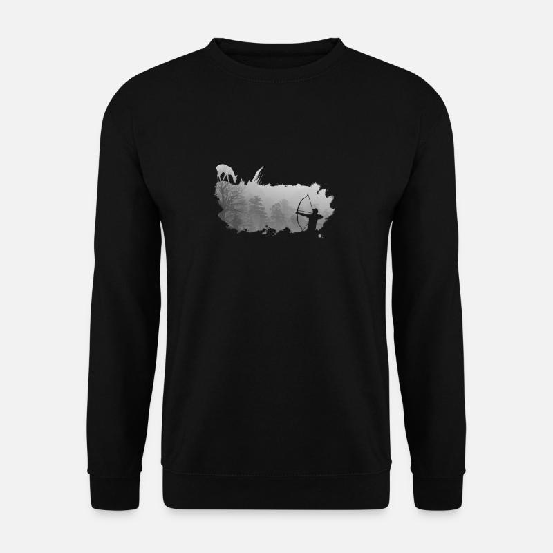 bowhunter splash Nebel - Unisex Pullover - Schwarz