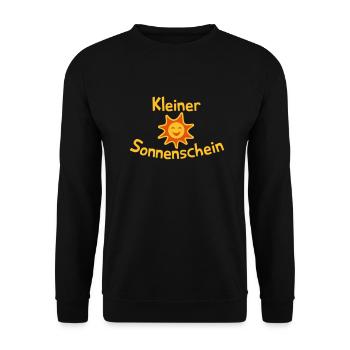 Kleiner Sonnenschein - Unisex Pullover - Schwarz - Vorne - Alina (178cm) & Michal (187cm)