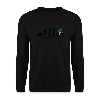 evolution_radfahrer_052012_d_3c - Sweat-shirt Unisexe - noir - Devant - Alina (178cm) & Michal (187cm)