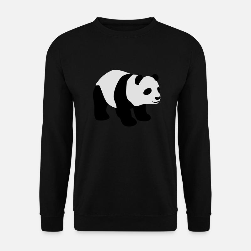Panda - Unisex Pullover - Schwarz