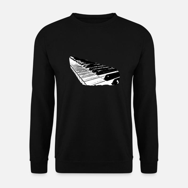 Piano Musik Instrument - Unisex Pullover - Schwarz