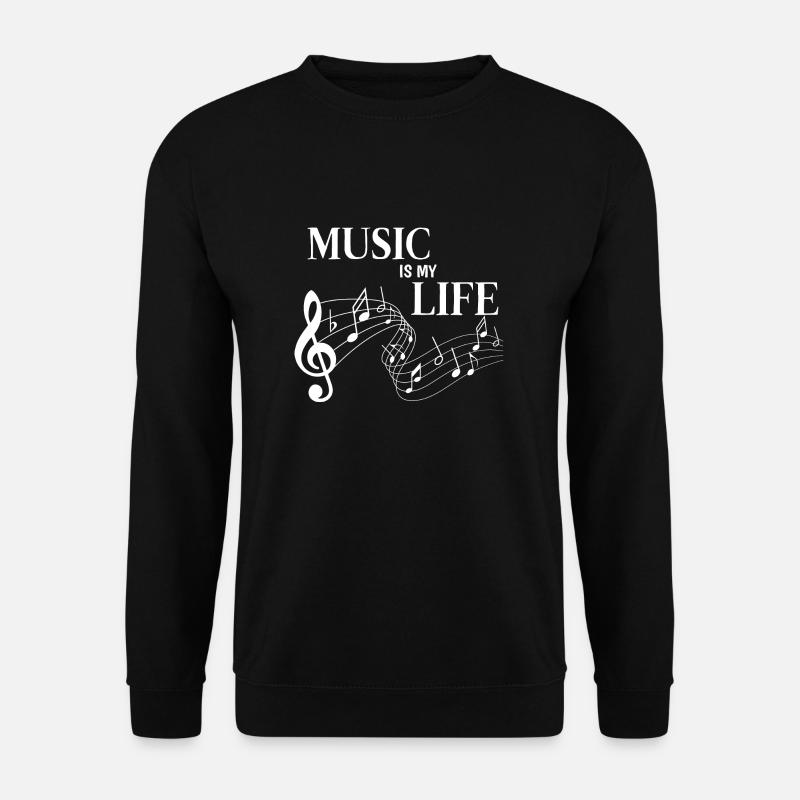 Musik Pop Rock Party Geschenk Shirt Jazz Klassik - Unisex Pullover - Schwarz