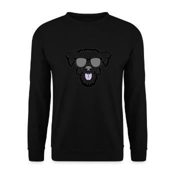chien frais dans les vacances d'été - Sweat-shirt Unisexe - noir - Devant - Alina (178cm) & Michal (187cm)