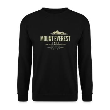 Mont Everest T-shirt - Sweat-shirt Unisexe - noir - Devant - Alina (178cm) & Michal (187cm)