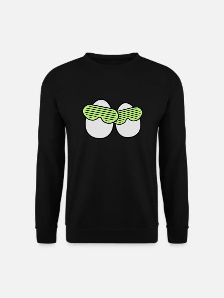 Funky Eggs - Sweat-shirt Unisexe - noir