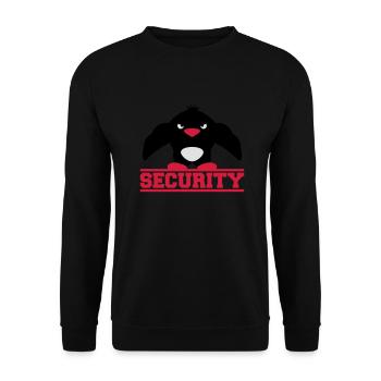 Security Muscle Penguin - Unisex Sweatshirt - black - Front - Alina (178cm) & Michal (187cm)