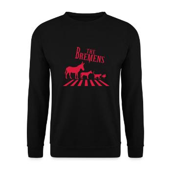 Bremer Stadtmusikanten - Unisex Pullover - Schwarz - Vorne - Alina (178cm) & Michal (187cm)