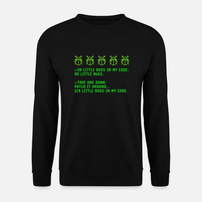Debugging Programmieren Programmier-Joke - Unisex Pullover - Schwarz
