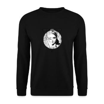 Homuncula: Pola Negri - Unisex Sweatshirt - black - Front - Alina (178cm) & Michal (187cm)