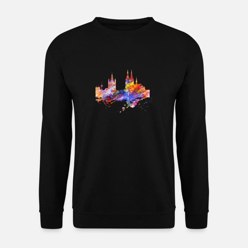Köln Skyline - Unisex Pullover - Schwarz
