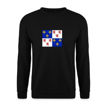 Picardie - Sweat-shirt Unisexe - noir - Devant - Alina (178cm) & Michal (187cm)