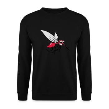 Mücke witzig stechen comic sonnenbrille - Unisex Pullover - Schwarz - Vorne - Alina (178cm) & Michal (187cm)