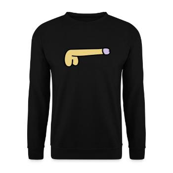 symbol dick - Unisex Sweatshirt - black - Front - Alina (178cm) & Michal (187cm)