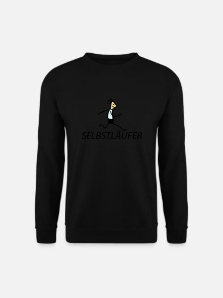 Selbstläufer (b) - Unisex Pullover - Schwarz