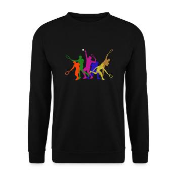 Tennis - Sweat-shirt Unisexe - noir - Devant - Alina (178cm) & Michal (187cm)