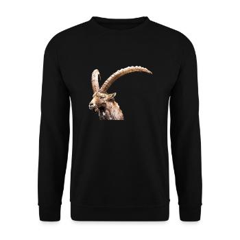 Capricorne - Sweat-shirt Unisexe - noir - Devant - Alina (178cm) & Michal (187cm)