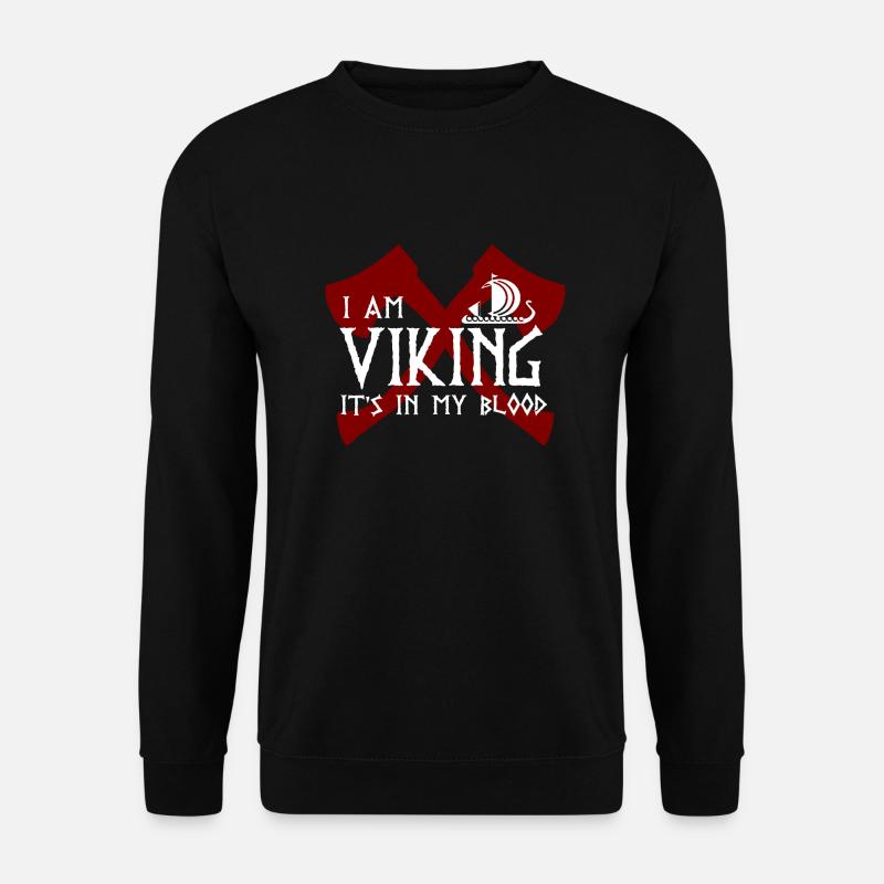 Axt Wikinger Logo - Unisex Pullover - Schwarz