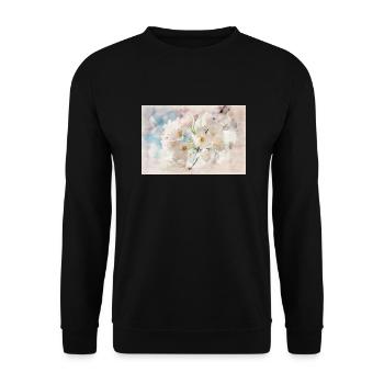 la floraison des cerisiers japonais - Sweat-shirt Unisexe - noir - Devant - Alina (178cm) & Michal (187cm)