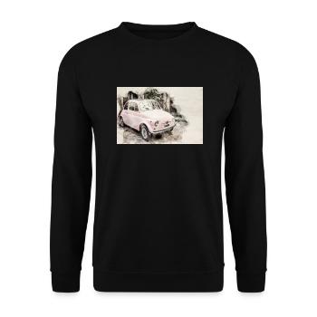 500 voitures classiques - Sweat-shirt Unisexe - noir - Devant - Alina (178cm) & Michal (187cm)