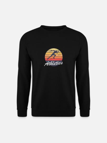 Sunset Athletics Track and field at sunset - Unisex Pullover - Schwarz