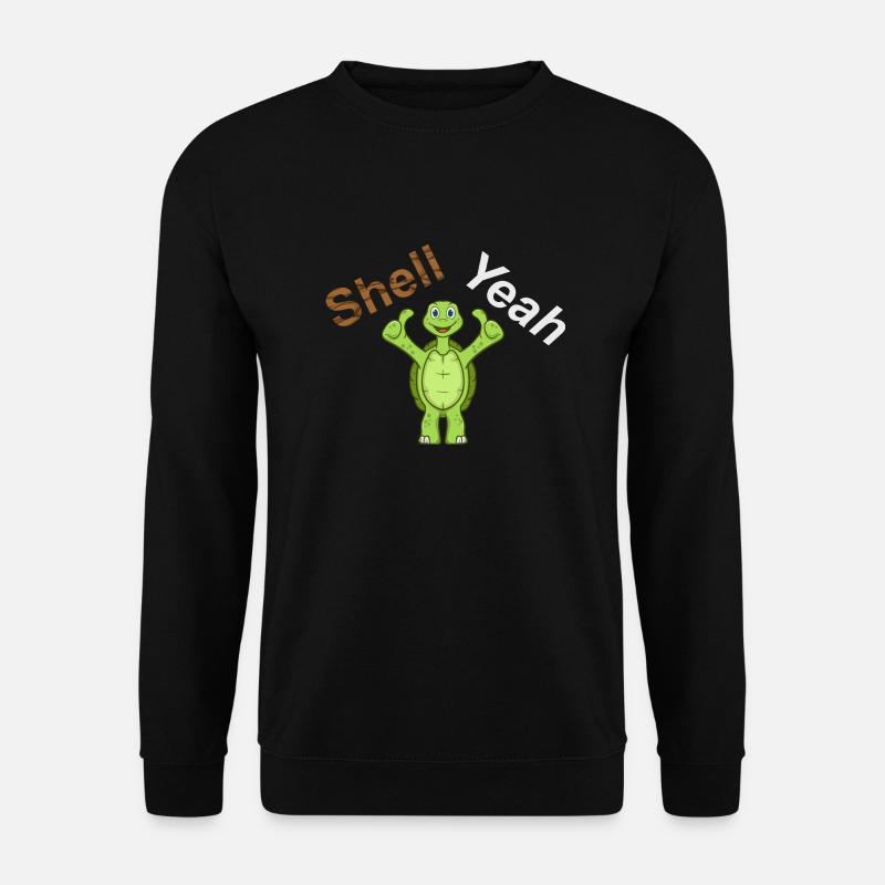 Shell Yeah Schildkröte Turtle - Unisex Pullover - Schwarz