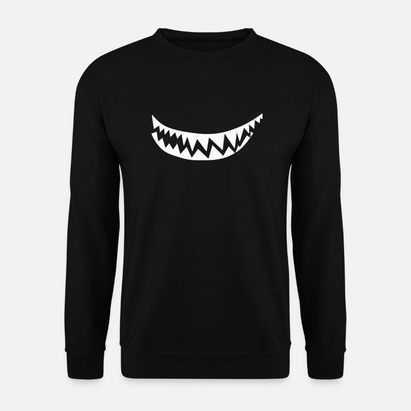 white teeth - Unisex Sweatshirt - black