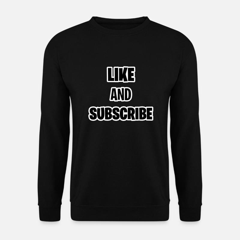 Like and Subscribe - Unisex Pullover - Schwarz