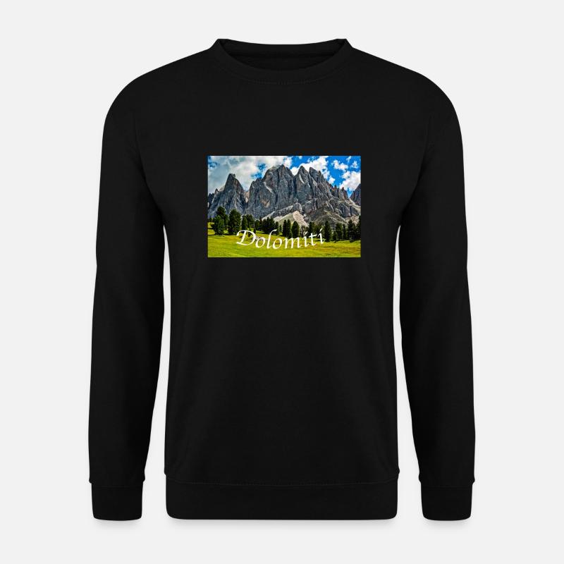 Naturpark Puez Geisler - Unisex Pullover - Schwarz