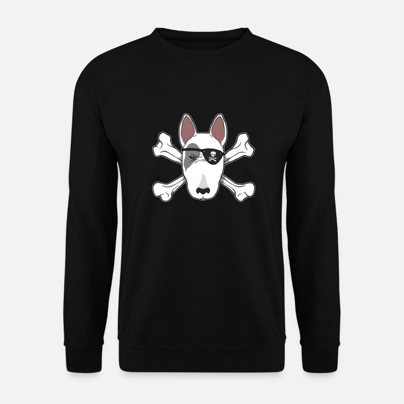 Bullterrier Pirat - Unisex Pullover - Schwarz