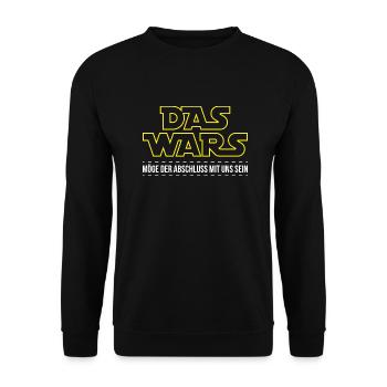 The Wars School Leaving Certificate - Unisex Sweatshirt - black - Front - Alina (178cm) & Michal (187cm)