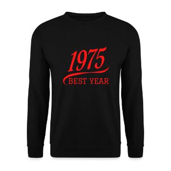1975 Best Year College and University Sports - Sweat-shirt Unisexe - noir - Devant - Alina (178cm) & Michal (187cm)