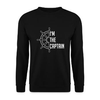 Je suis le capitaine - Sweat-shirt Unisexe - noir - Devant - Alina (178cm) & Michal (187cm)