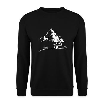 VTT VTT Berg Design Vélo Biker - Sweat-shirt Unisexe - noir - Devant - Alina (178cm) & Michal (187cm)