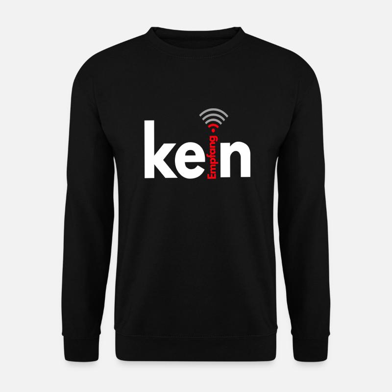kein Empfang - Unisex Pullover - Schwarz