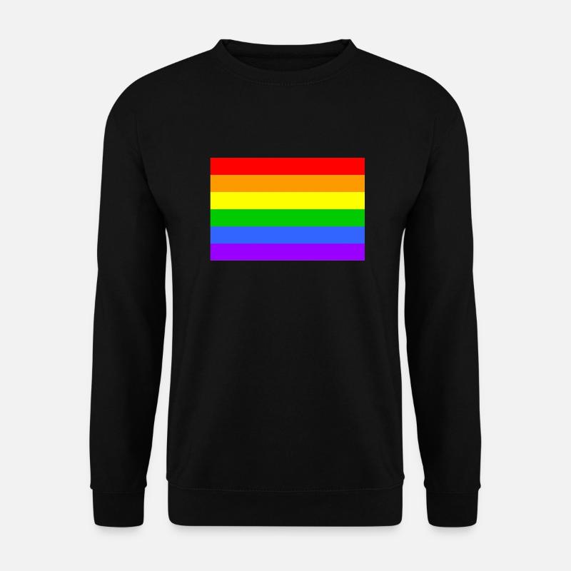 rainbowflag Schwule & Lesben - Unisex Pullover - Schwarz