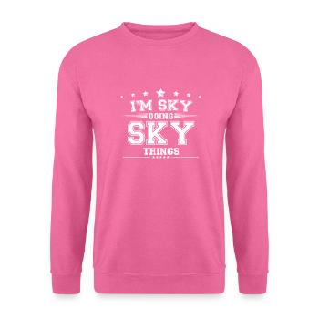 Ciel - Sweat-shirt Unisexe - rose - Devant