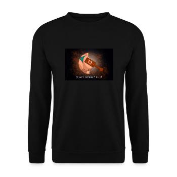 Jetzt schlägt es aber 13 Sprüche Redewendung fun - Unisex Pullover - Schwarz - Vorne - Alina (178cm) & Michal (187cm)