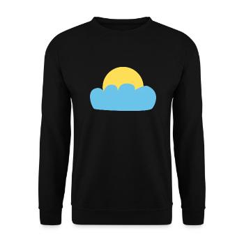 Sonne und Wolken - Unisex Pullover - Schwarz - Vorne - Alina (178cm) & Michal (187cm)