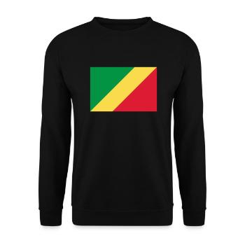 Drapeau Congo / Congo flag - Sweat-shirt Unisexe - noir - Devant - Alina (178cm) & Michal (187cm)