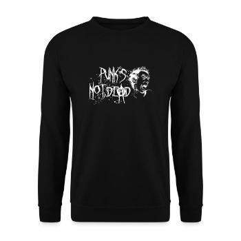 Punks not dead - Unisex Pullover - Schwarz - Vorne - Alina (178cm) & Michal (187cm)