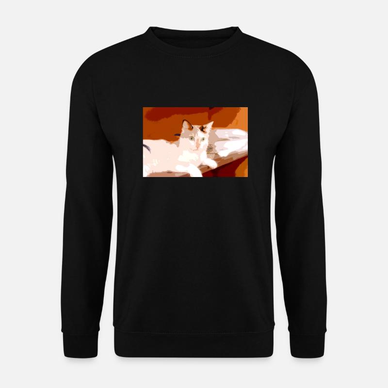 Ich liebe Katzen - Unisex Pullover - Schwarz