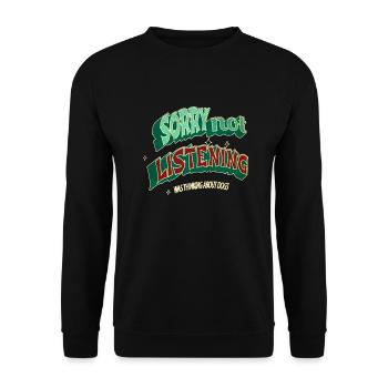 dog paw statement bday animal shelter - Unisex Pullover - Schwarz - Vorne - Alina (178cm) & Michal (187cm)