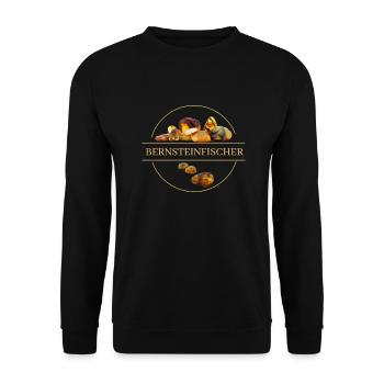 Bernsteinfischer - Unisex Pullover - Schwarz - Vorne - Alina (178cm) & Michal (187cm)