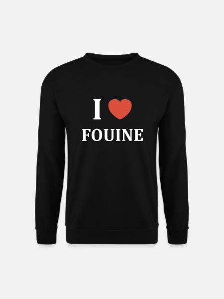 i love fouine - Sweat-shirt Unisexe - noir