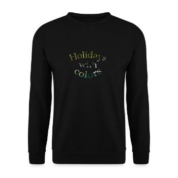 Feiertag - Unisex Pullover - Schwarz - Vorne - Alina (178cm) & Michal (187cm)