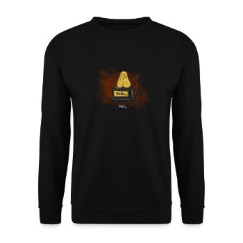 Drawing (in german Zeichnung) Ballsy - Unisex Sweatshirt - black - Front - Alina (178cm) & Michal (187cm)