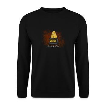 Drawing (in german Zeichnung) Balls of Steel - Unisex Pullover - Schwarz - Vorne - Alina (178cm) & Michal (187cm)